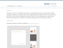 Tablet Screenshot of mattsaville.com